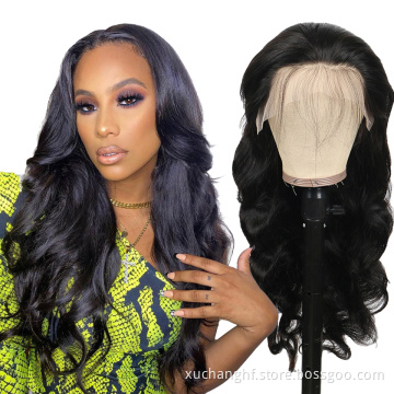13*4 Straight Lace Wig Remy Brazilian Transparent Lace Front Human Hair Wigs Raw Virgin Straight Black Wig